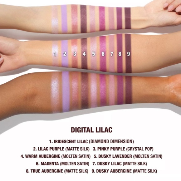 Charlotte Tilbury Eyeshadow Palette - Shimmering Pink and Purple Hues - Picture 3 of 4